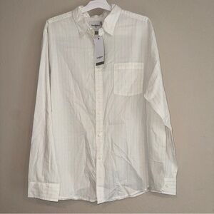 Men's White Button-Up Shirt